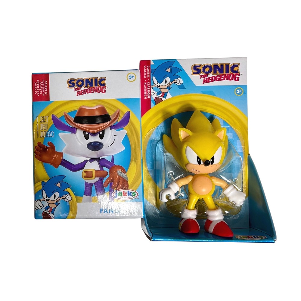 FANG & SUPER SONIC Sonic The Hedgehog Jakks Pacific 2.5" Action Figures